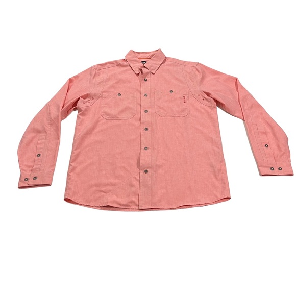 Orvis Men Tech Chambray Work Shirt Sz M Long Sleeve Button Up Quick Dry UPF 30+ - Picture 7 of 16